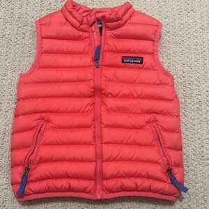 Patagonia 4T orange puffer vest